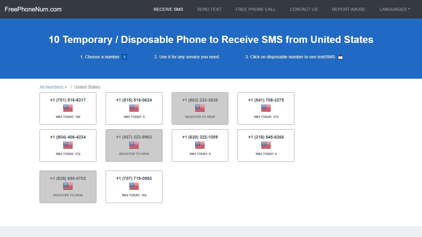 📲 Disposable Number To Receive SMS 2022 United States - Free Phone Num